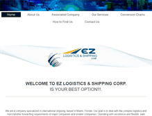 Tablet Screenshot of ezlogisticsship.com